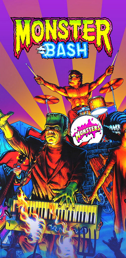 Cover Mat pour vitre flipper MONSTER BASH